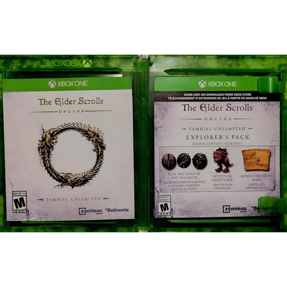 The Elder Scrolls Online:Tamriel Unlimited Microsoft Xbox One,2015),CIB, VG DISC
